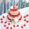100PCS Strawberry Confetti Strawberry Table Pink and Red Confetti for Baby Shower Themed Bee Birthday Table Decoration Supplies (red)